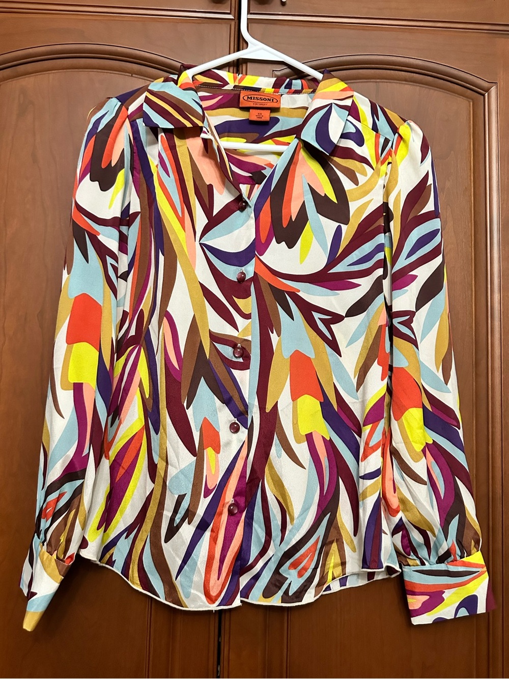 Missing Target print shirt blouse